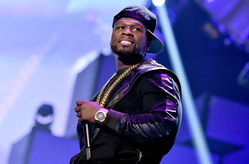 50 Cent performs onstage during the 2014 iHeartRadio Music Festival at the MGM Grand Garden Arena on Sept. 20, 2014 in Las Vegas.