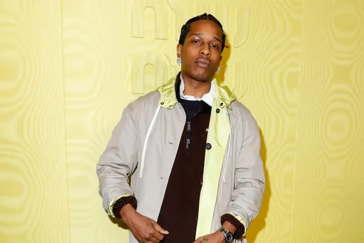 A$AP Rocky at the Miu Miu Fall RTW 2025 fashion show as part of Paris Fashion Week held at Palais d'Iena on March 11, 2025 in Paris, France.