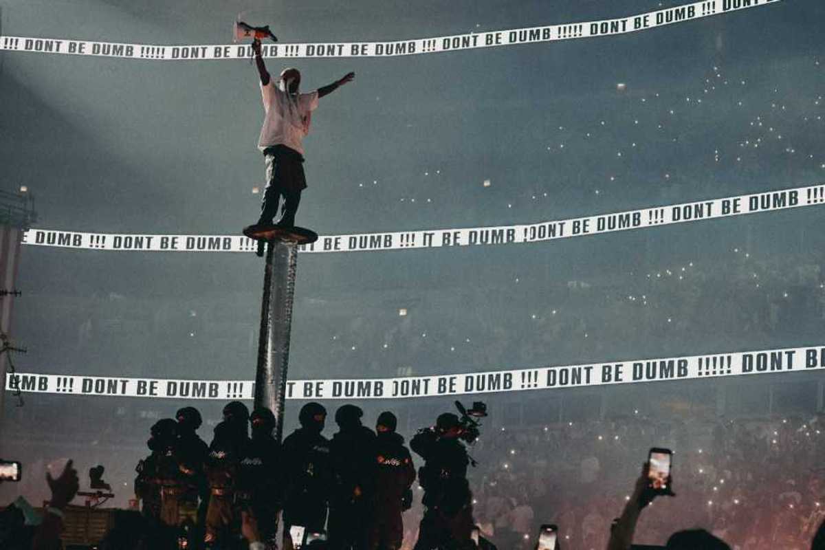 A$AP Rocky performs on his Don't Be Dumb World Tour.