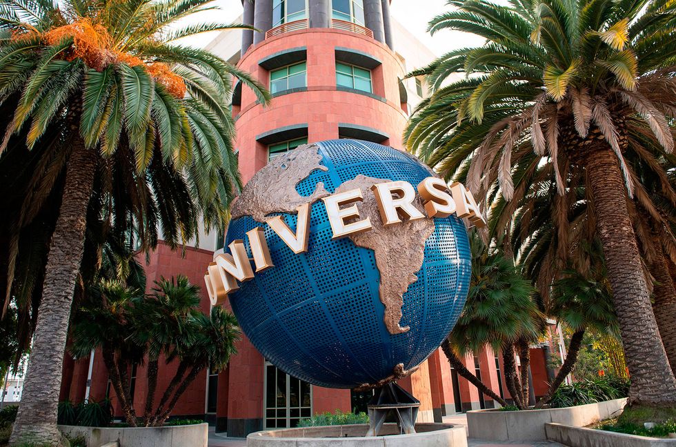 A view of the Universal Music Group (UMG) headquarters is seen on Feb. 9, 2021 in Santa Monica, Calif.