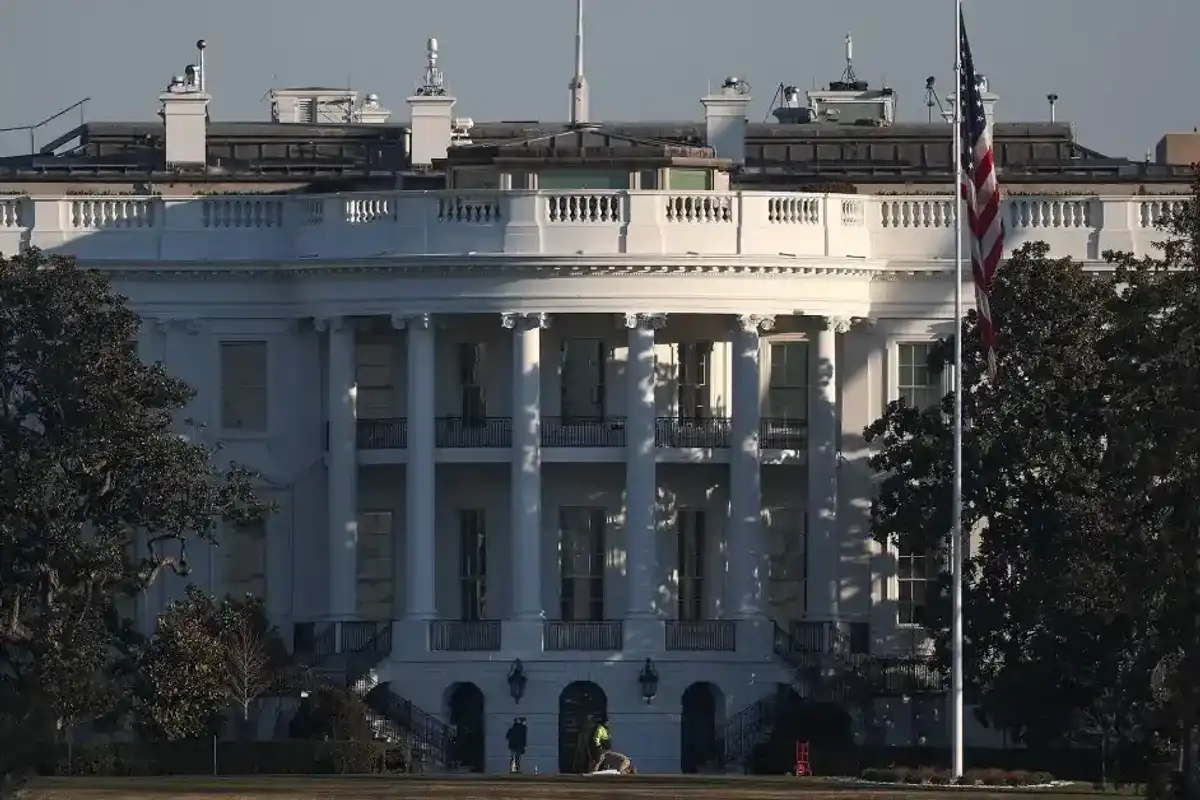 A view of the White House on Feb. 28, 2026, in Washington, DC.