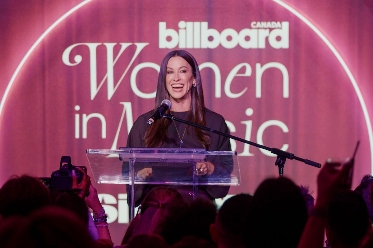 Alanis Morissette at Billboard Canada Women in Music in Toronto 2024.