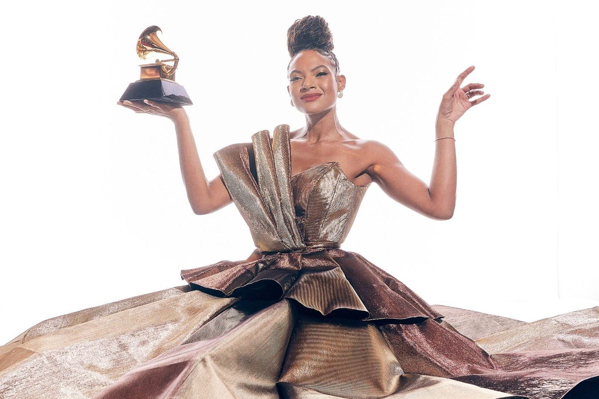 Allison Russell with her 2024 Grammy