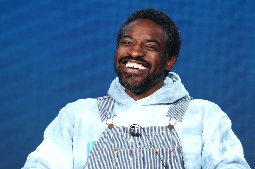 André Benjamin of 'Dispatches from Elsewhere' speaks onstage during the AMC Networks portion of the Winter 2020 TCA Press Tour on Jan. 16, 2020 in Pasadena, Calif.