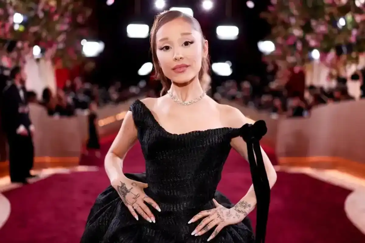Ariana Grande at the 83rd Annual Golden Globes held at The Beverly Hilton on Jan. 11, 2026, in Beverly Hills, Calif.