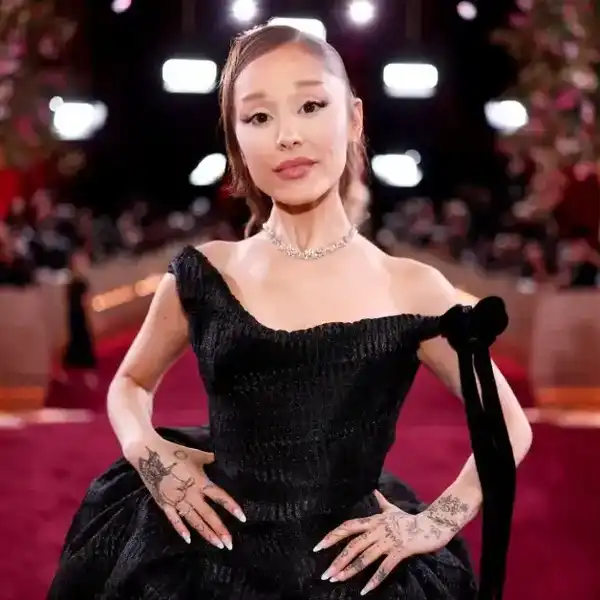 Ariana Grande at the 83rd Annual Golden Globes held at The Beverly Hilton on Jan. 11, 2026, in Beverly Hills, Calif.