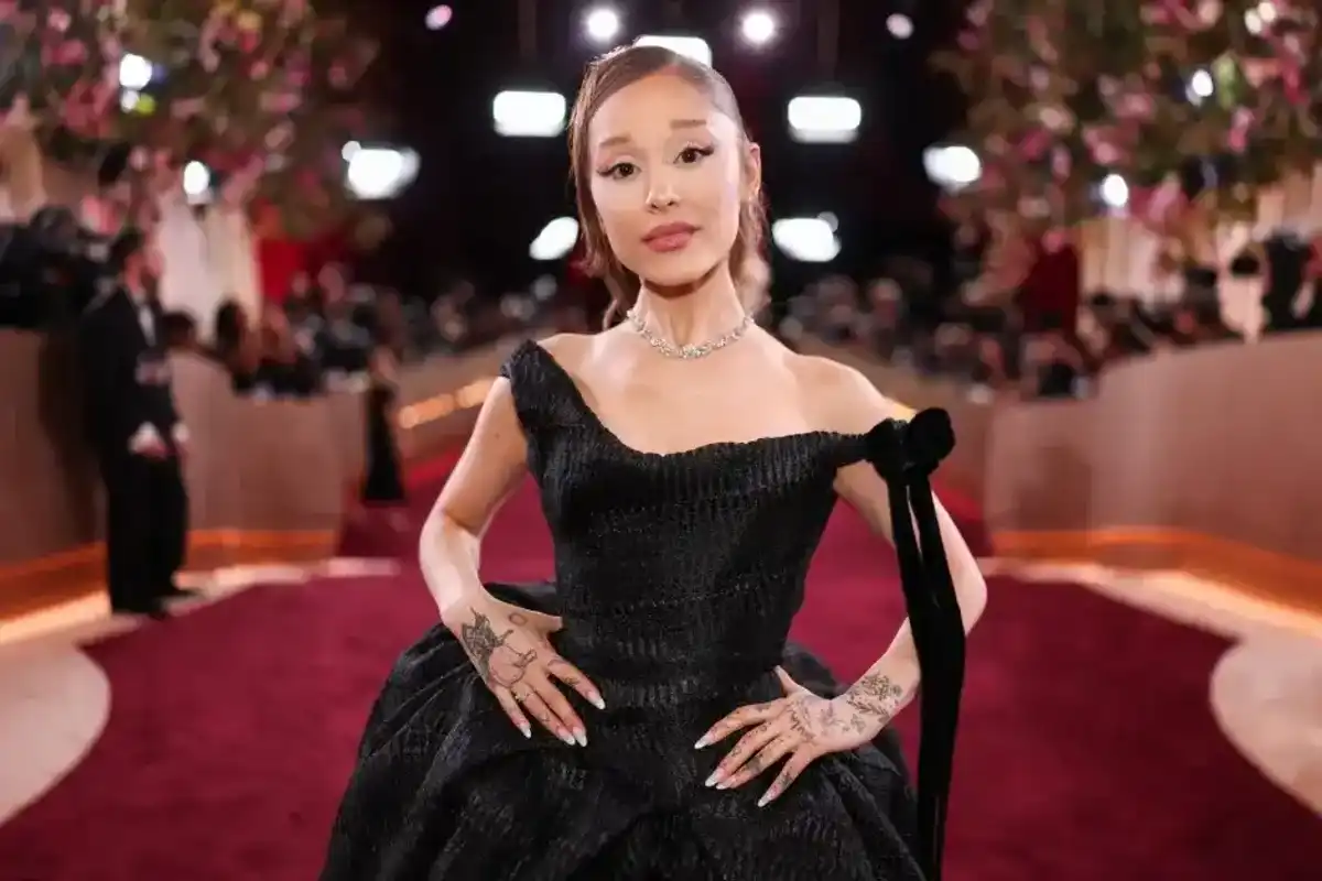 Ariana Grande at the 83rd Annual Golden Globes held at The Beverly Hilton on Jan. 11, 2026, in Beverly Hills, Calif.