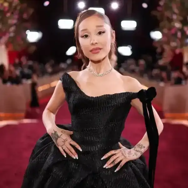 Ariana Grande at the 83rd Annual Golden Globes held at The Beverly Hilton on Jan. 11, 2026, in Beverly Hills, Calif.