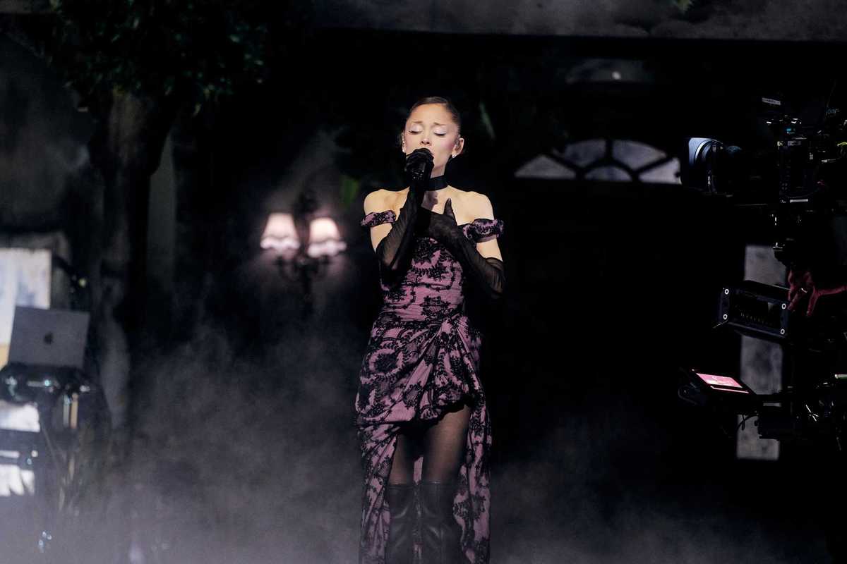 Ariana Grande performs at Barclays Centre in Brooklyn, NY for the Eternal Sunshine Tour in 2026.