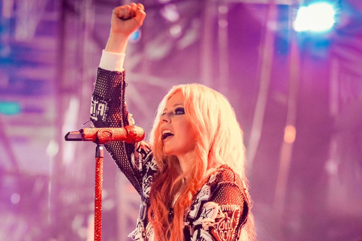 Avril Lavigne on her Greatest Hits tour.