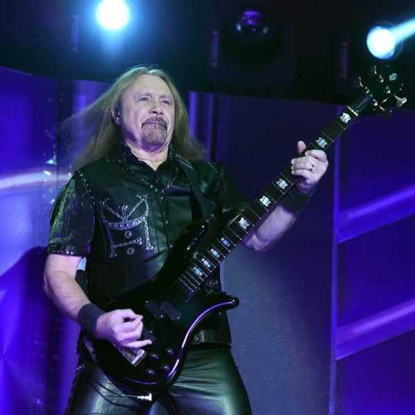 Bassist Ian Hill of Judas Priest performs on the final night of the band's Firepower World Tour at The Joint inside the Hard Rock Hotel & Casino on June 29, 2019 in Las Vegas, Nevada.