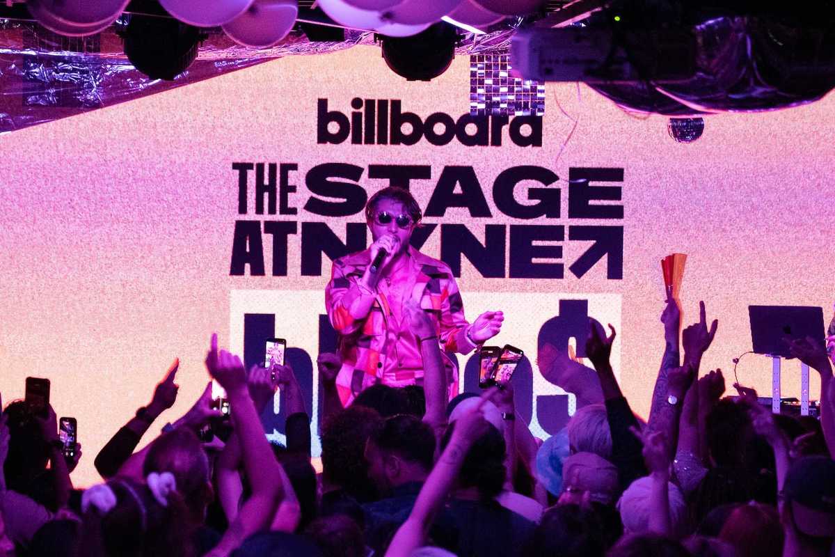 bbno$ at the Drake Underground in Toronto as part of Billboard Canada THE STAGE at NXNE 2026.