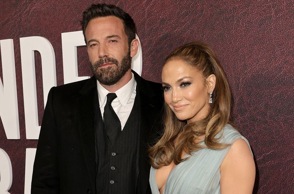 Ben Affleck and Jennifer Lopez attend the Los Angeles premiere of Amazon Studio's "The Tender Bar" at TCL Chinese Theatre on Dec. 12, 2021 in Hollywood, Calif.