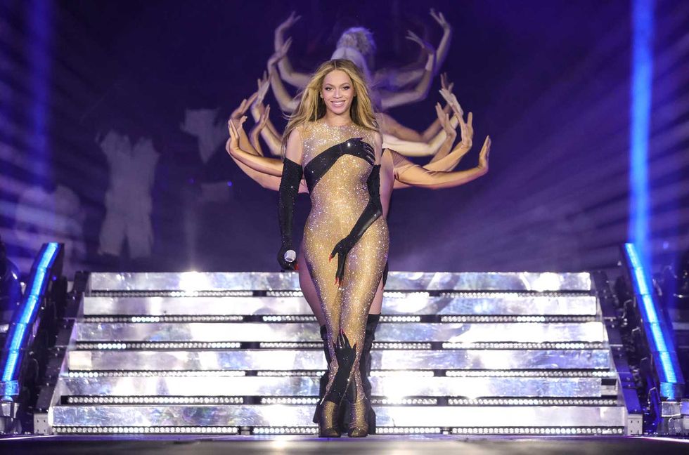 Beyoncé performs onstage during the “RENAISSANCE WORLD TOUR” at the Tottenham Hotspur Stadium on May 30, 2023 in London.