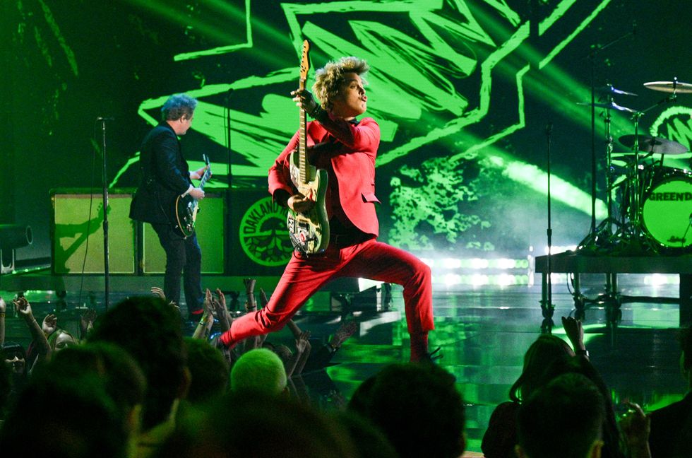 Billie Joe Armstrong of Green Day performs onstage at the 2024 iHeartRadio Music Awards held at the Dolby Theatre on April 1, 2024 in Los Angeles.