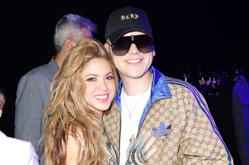 Bizarrap and Shakira perform at the Sahara Tent during the 2024 Coachella Valley Music and Arts Festival at Empire Polo Club on April 12, 2024 in Indio, California.