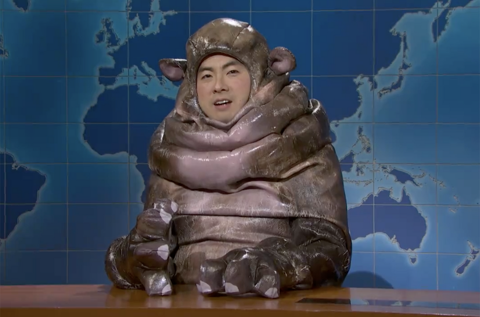 Bowen Yang as Moo Deng on 'Saturday Night Live'