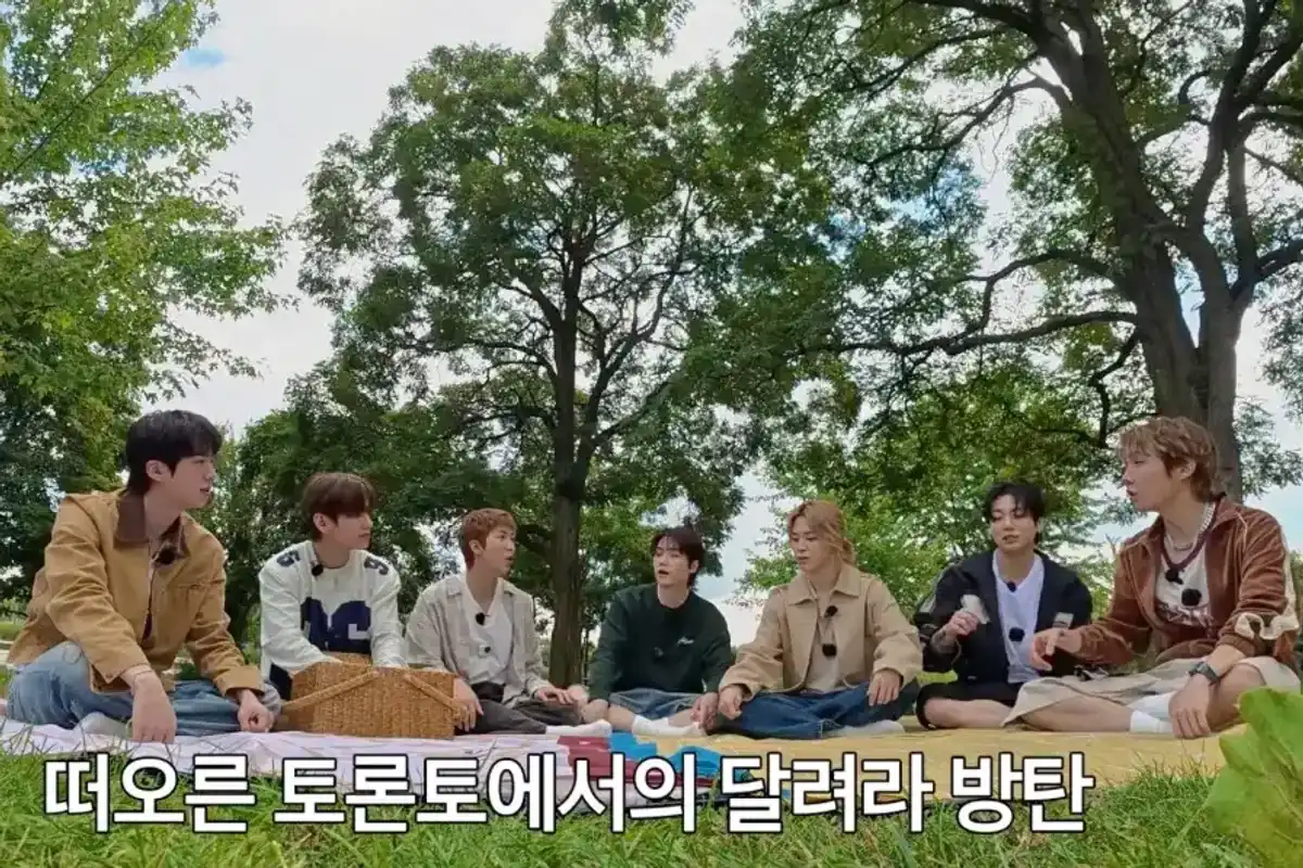 BTS in Toronto during episode 160 of the long-running Run BTS web series on Oct. 6, 2026.