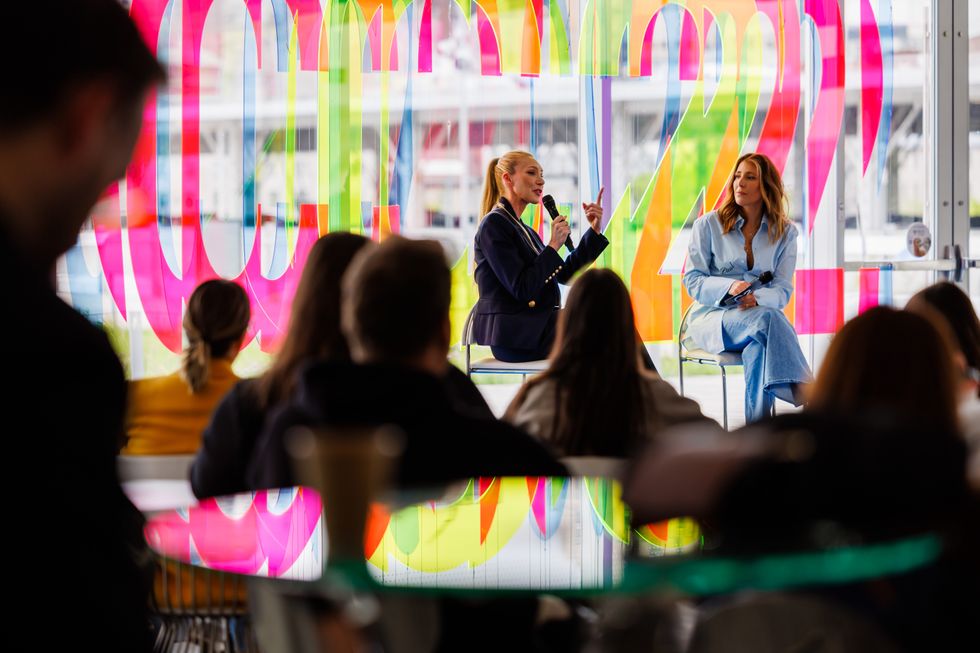 C2 Montreal talk hosted by Elizabeth Crisante (left) and Anick Beaulieu