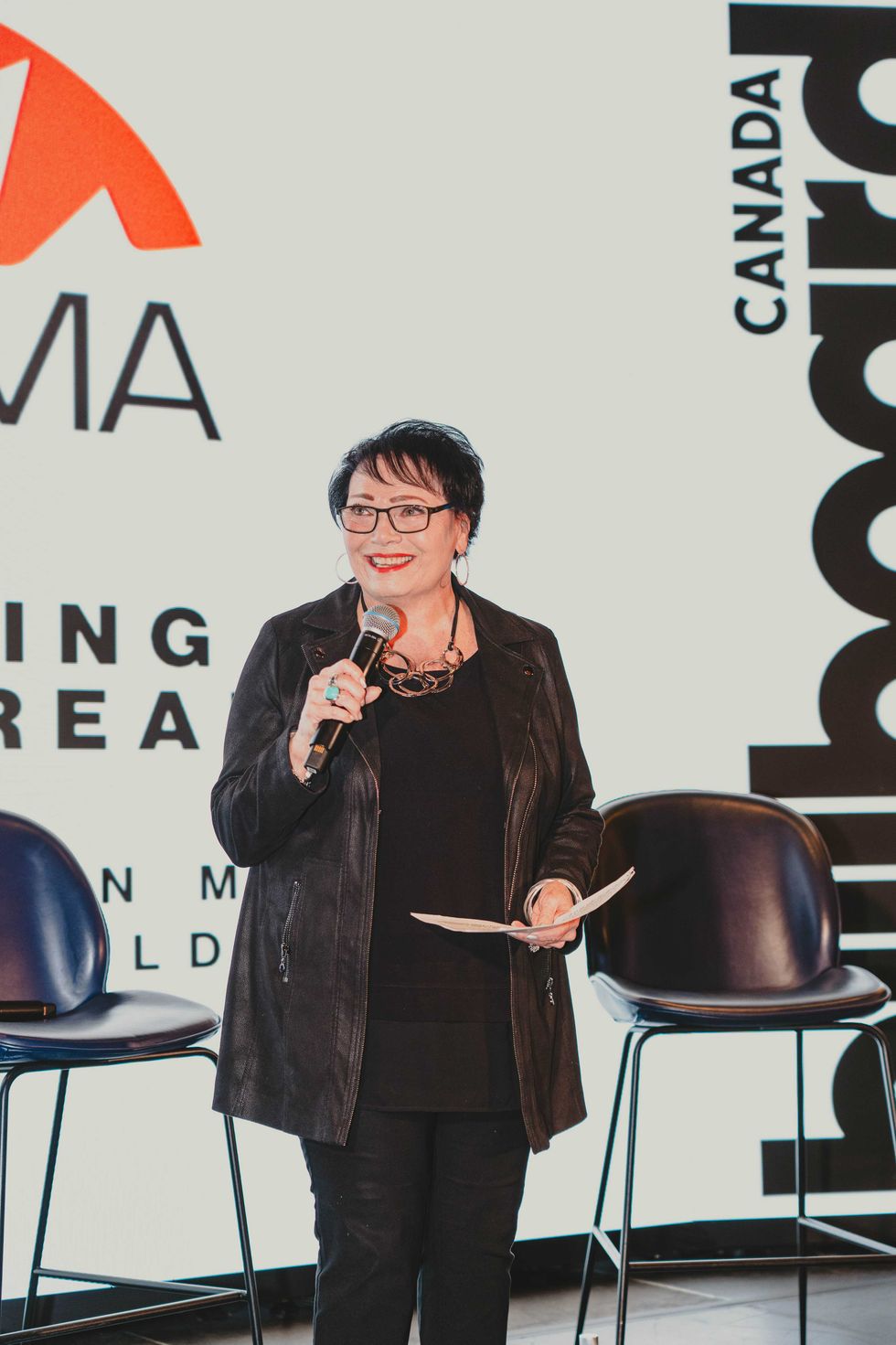 CAAMA president Patti Jannetta at Billboard Canada 40 Under 40 in Toronto on Nov. 20, 2025.