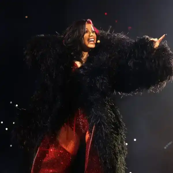 Cardi B at the Little Miss Drama Tour held at Kia Forum on Feb. 16, 2026 in Inglewood, Calif.