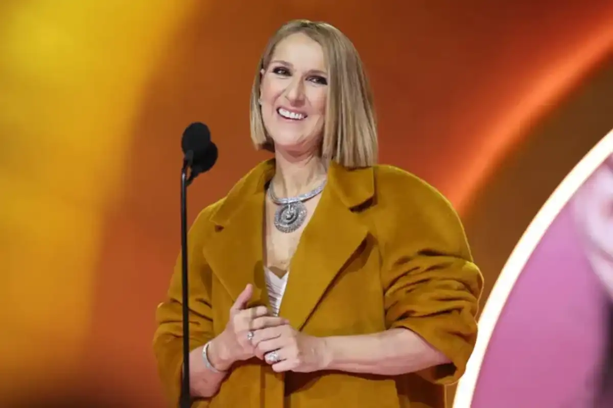 Celine Dion en el escenario durante la 66ta entrega anual de los premios Grammy, en el Crypto.com Arena en Los Ángeles, el 4 de febrero del 2024.