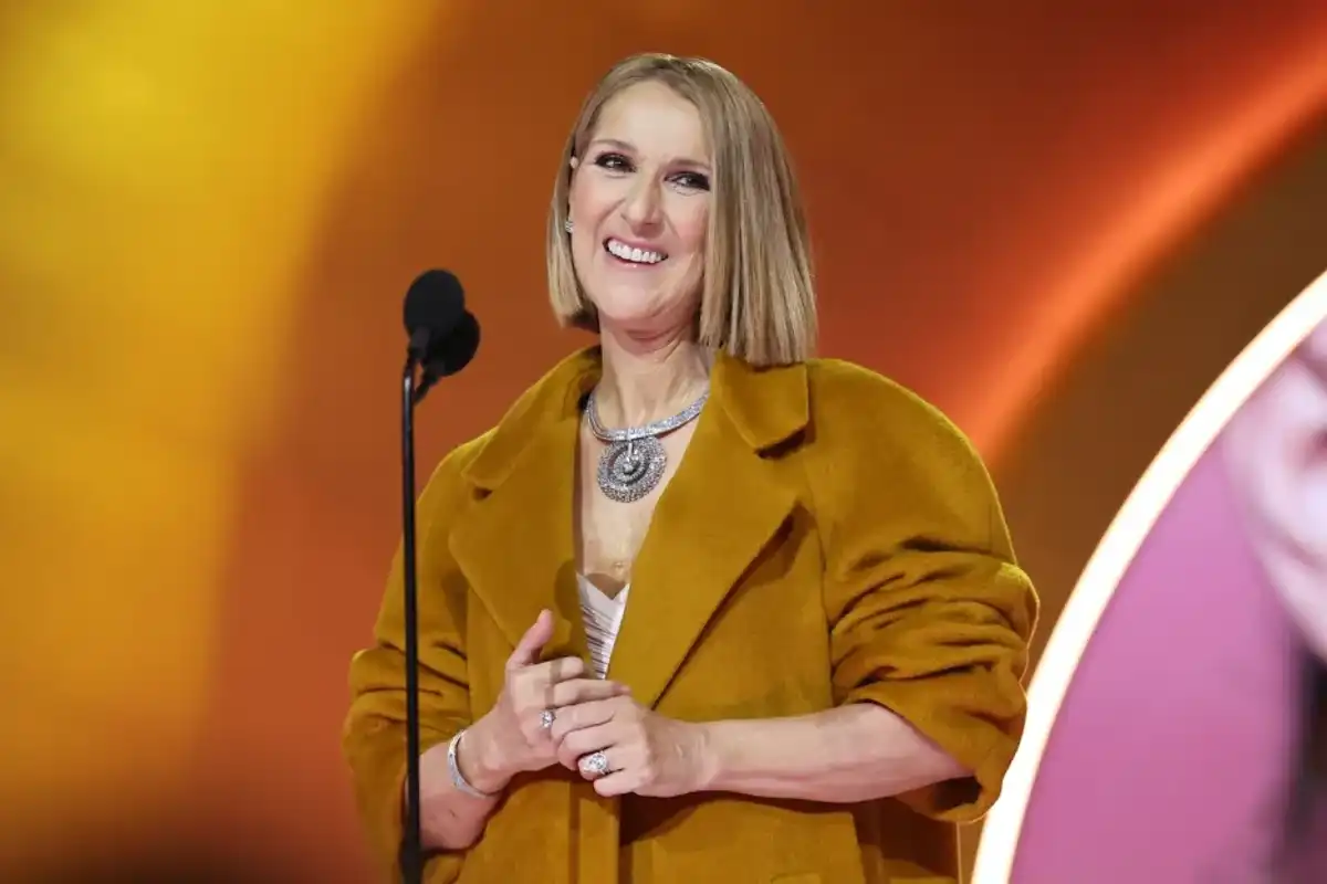 Celine Dion speaks onstage during the 66th GRAMMY Awards at Crypto.com Arena on Feb. 4, 2024 in Los Angeles.