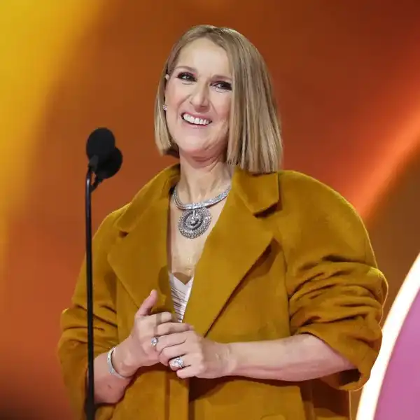 Céline Dion speaks onstage during the 66th GRAMMY Awards at Crypto.com Arena on Feb. 4, 2024 in Los Angeles.
