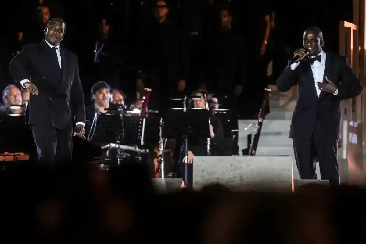 Clipse perform on stage during the "Grace for the World" concert, on September 13, 2025 in Vatican City, Vatican.