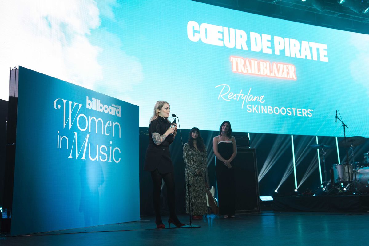 Coeur de pirate Accepts Trailblazer of the Year Award