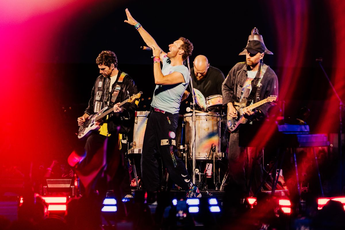 Coldplay at Toronto's Rogers Stadium on July 8, 2025.