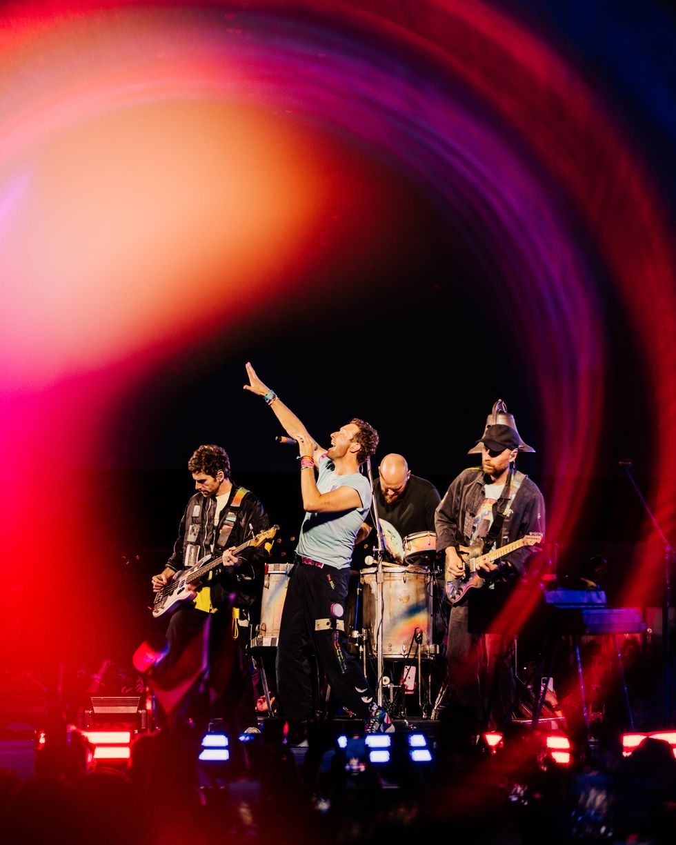 Coldplay at Toronto's Rogers Stadium on July 8, 2025.