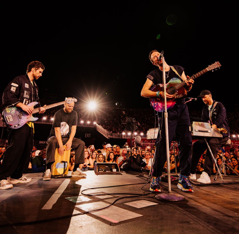 Coldplay at Toronto's Rogers Stadium on July 8, 2025.