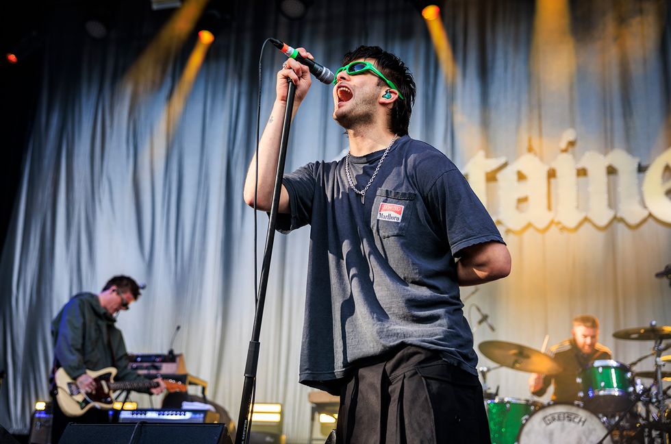 Conor Curley, Grian Chatten and Tom Coll from Fontaines D.C. perform at Bergenfest 2024 on June 12, 2024 in Bergen, Norway.