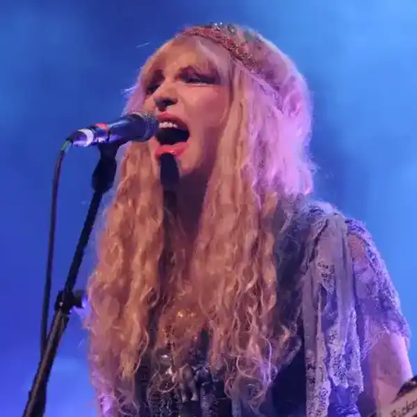 Courtney Love and Hole perform at the NME Shockwaves awards Show at Shepherd's Bush Empire on February 17, 2010 in London, England.