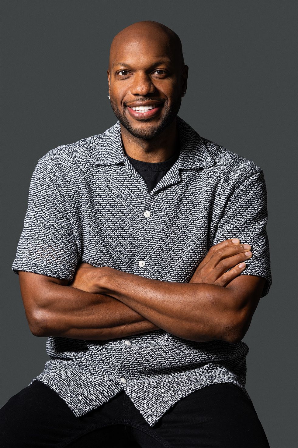 Courtney Stewart of Right Hand Co. photographed by Lane Dorsey in Toronto, 2025. Makeup by Jacqueline Marques and Vanessa Baudner.