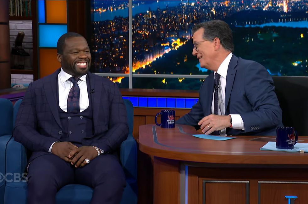 Curtis "50 Cent" Jackson on 'The Late Show With Stephen Colbert.'