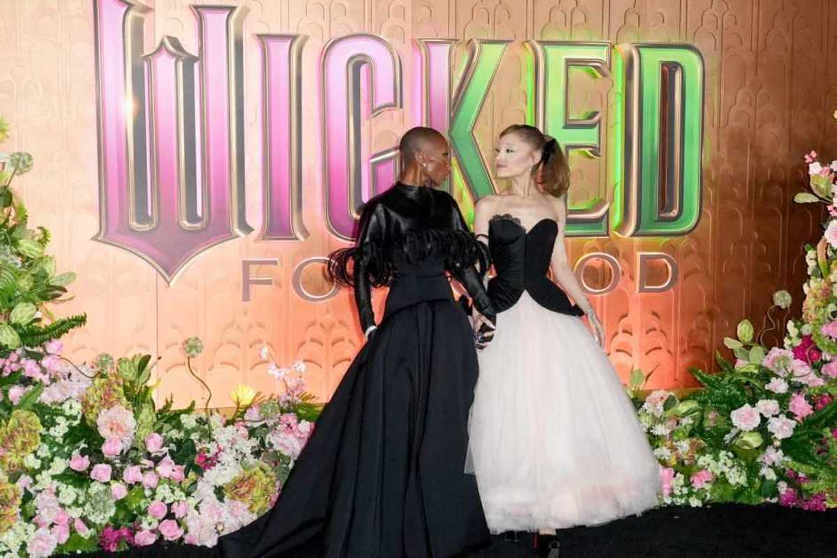 Cynthia Erivo and Ariana Grande at the "Wicked: For Good" New York Premiere held at Lincoln Center for the Performing Arts on November 17, 2025 in New York, New York.