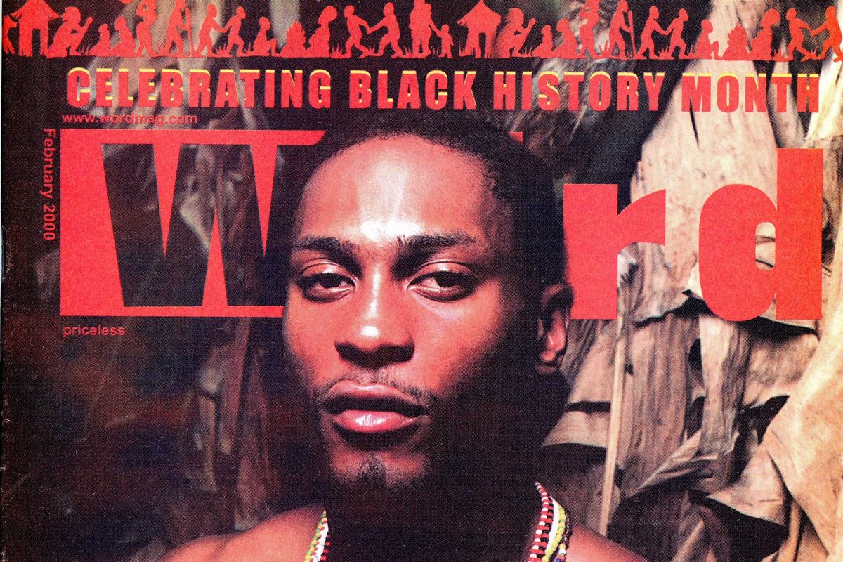 D'Angelo on the cover of 'WORD' Magazine in 2000.