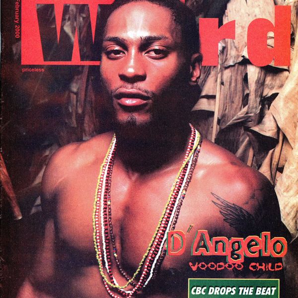 D'Angelo on the cover of 'WORD' Magazine in 2000.