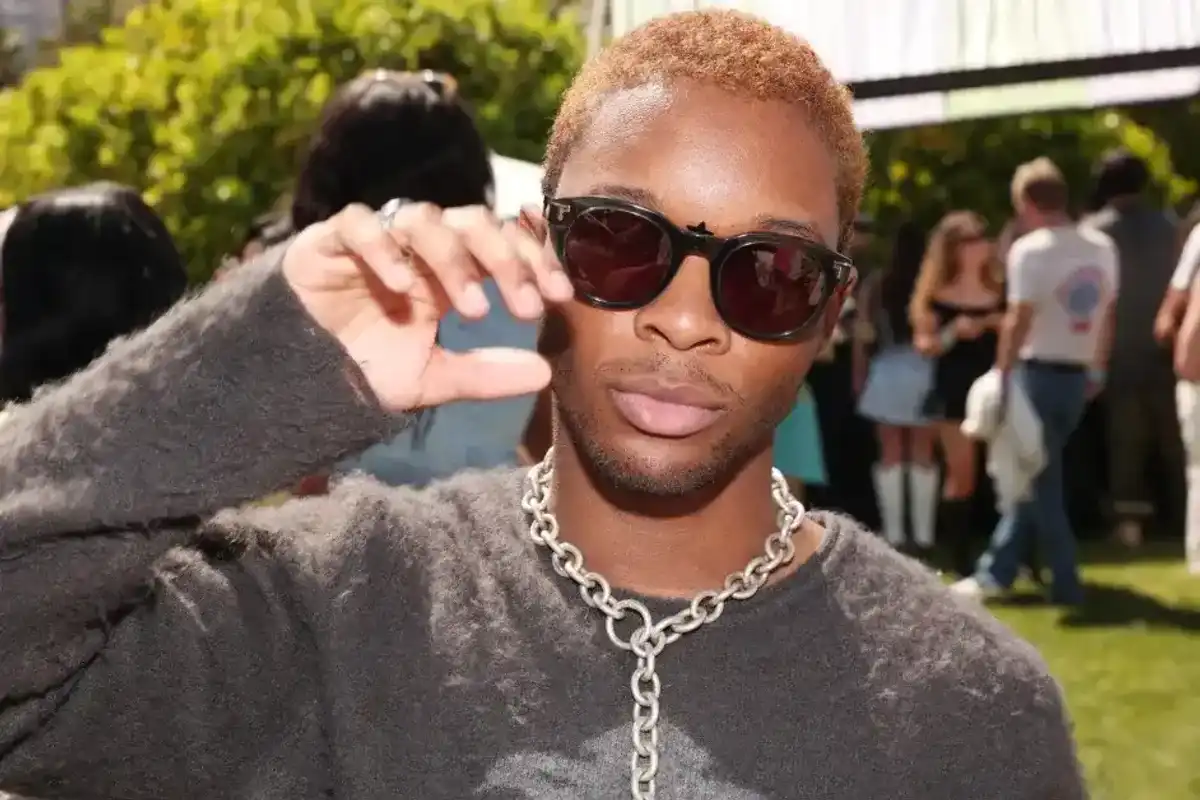 d4vd at the Interscope & Capitol Records Coachella Party on April 13, 2024 in Palm Springs, California