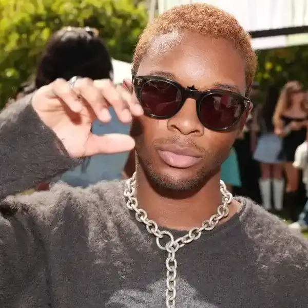 d4vd at the Interscope & Capitol Records Coachella Party on April 13, 2024 in Palm Springs, California