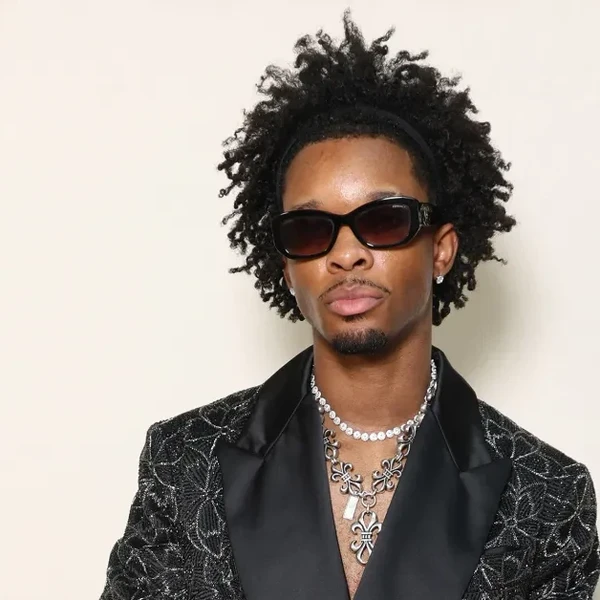 d4vd attends the Amiri Menswear Spring/Summer 2026 show as part of Paris Fashion Week on June 26, 2025 in Paris, France.