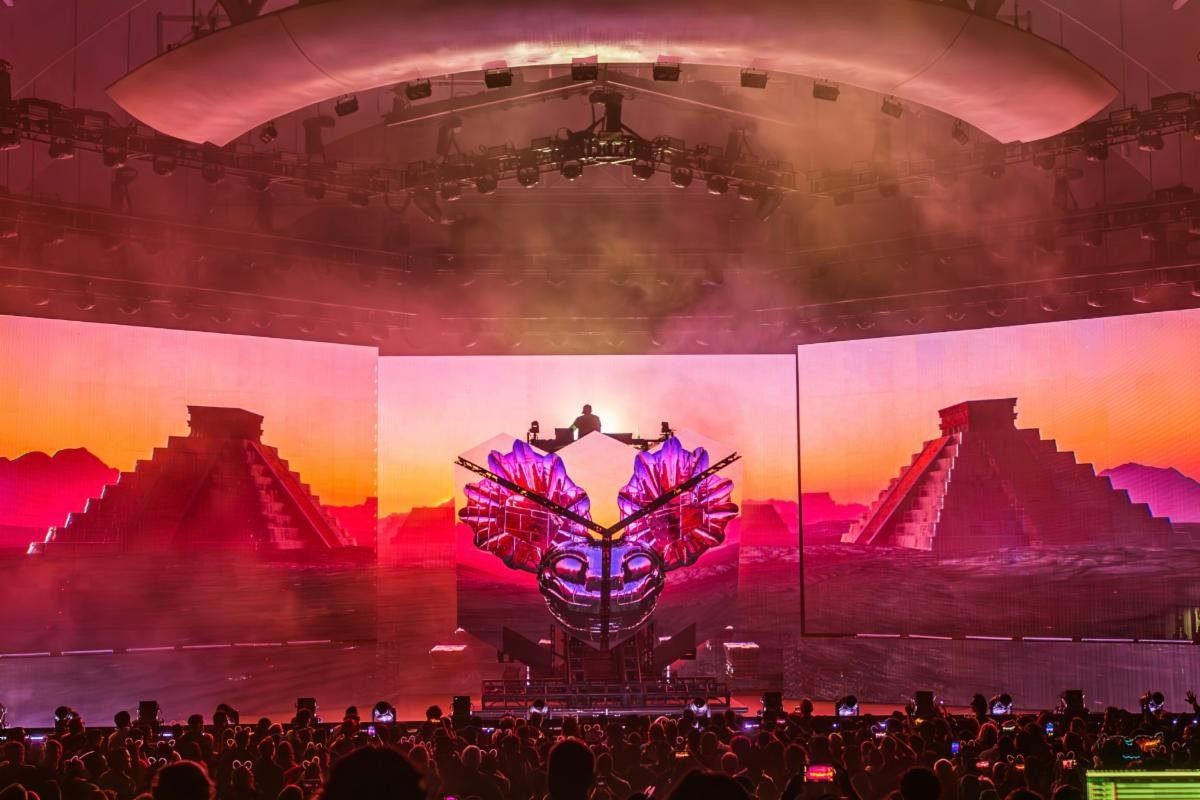 deadmau5 performing at the Hollywood Bowl April 27, 2024