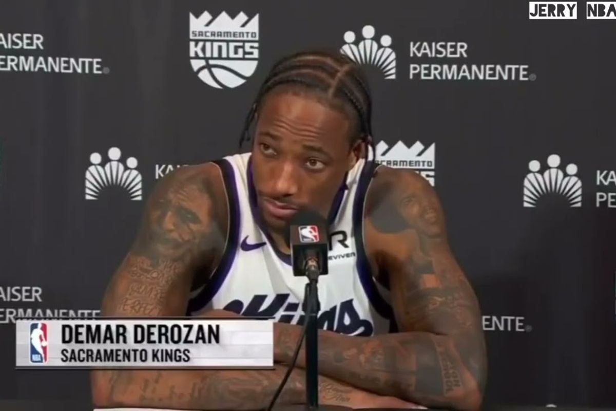 DeMar DeRozan after the Toronto Raptors-Sacramento Kings game on November 2, 2024.