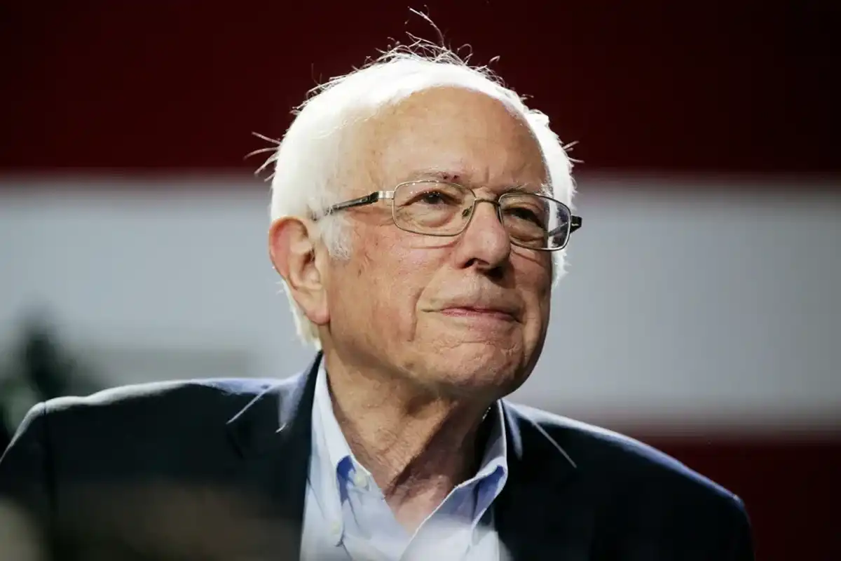 Democratic presidential candidate Sen. Bernie Sanders, I-Vt., speaks at a campaign event at Los Angeles Convention Center in Los Angeles on March 1, 2020.