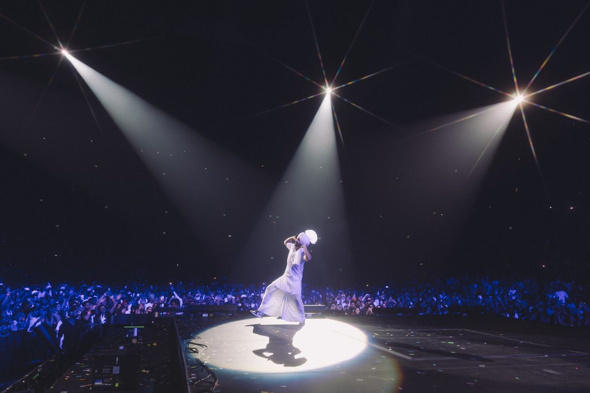 Diljit Dosanjh at an earlier tour stop