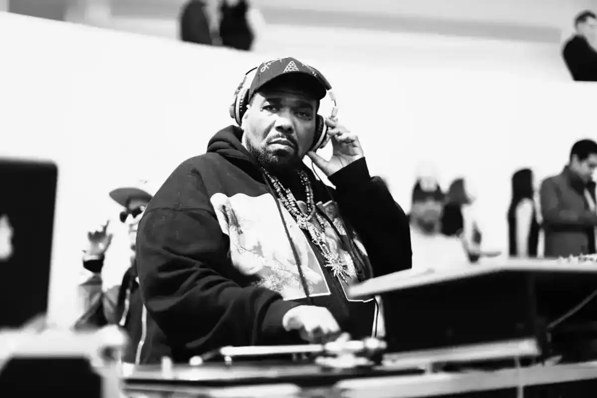 DJ Afrika Bambaataa performs during the 2015 Guggenheim Young Collectors party supported by David Yurman at Guggenheim Museum on March 19, 2015 in New York City.
