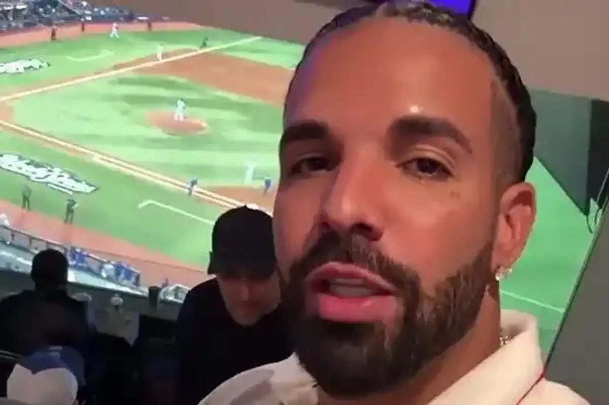 Drake Supports Hometown Blue Jays at Game 6 of the World Series