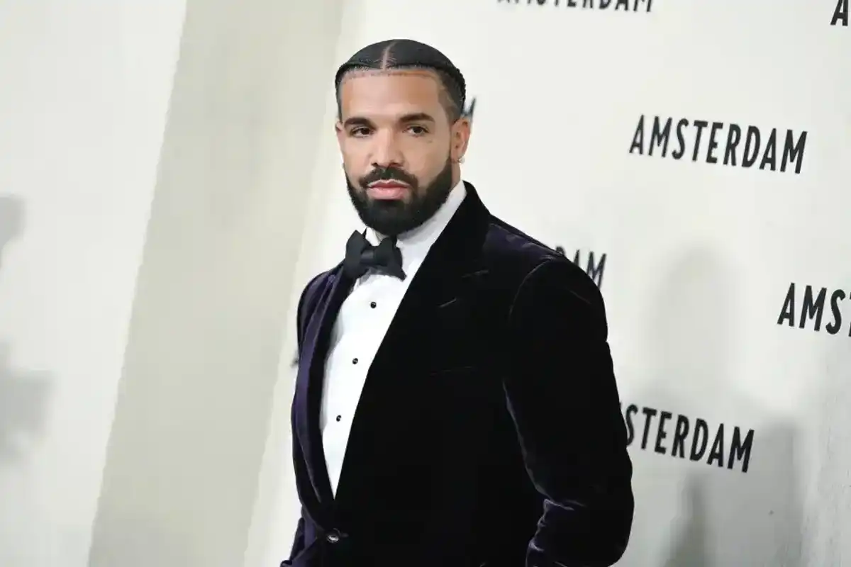 Drake at the World Premiere of 'Amsterdam' held at Alice Tully Hall on Sept. 18, 2022, in New York City.